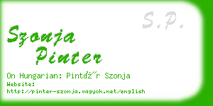 szonja pinter business card